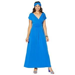 Maxi Dress with matching head wrap/band